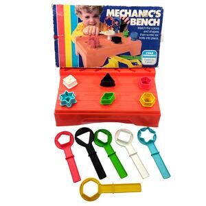 Vintage 1980 Gabriel Childs Mechanic's Bench Play Set Ages 3-6 Complete in Box